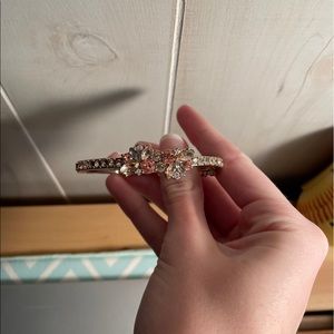 Authentic Givenchy Pink Crystal Clasp Bracelet